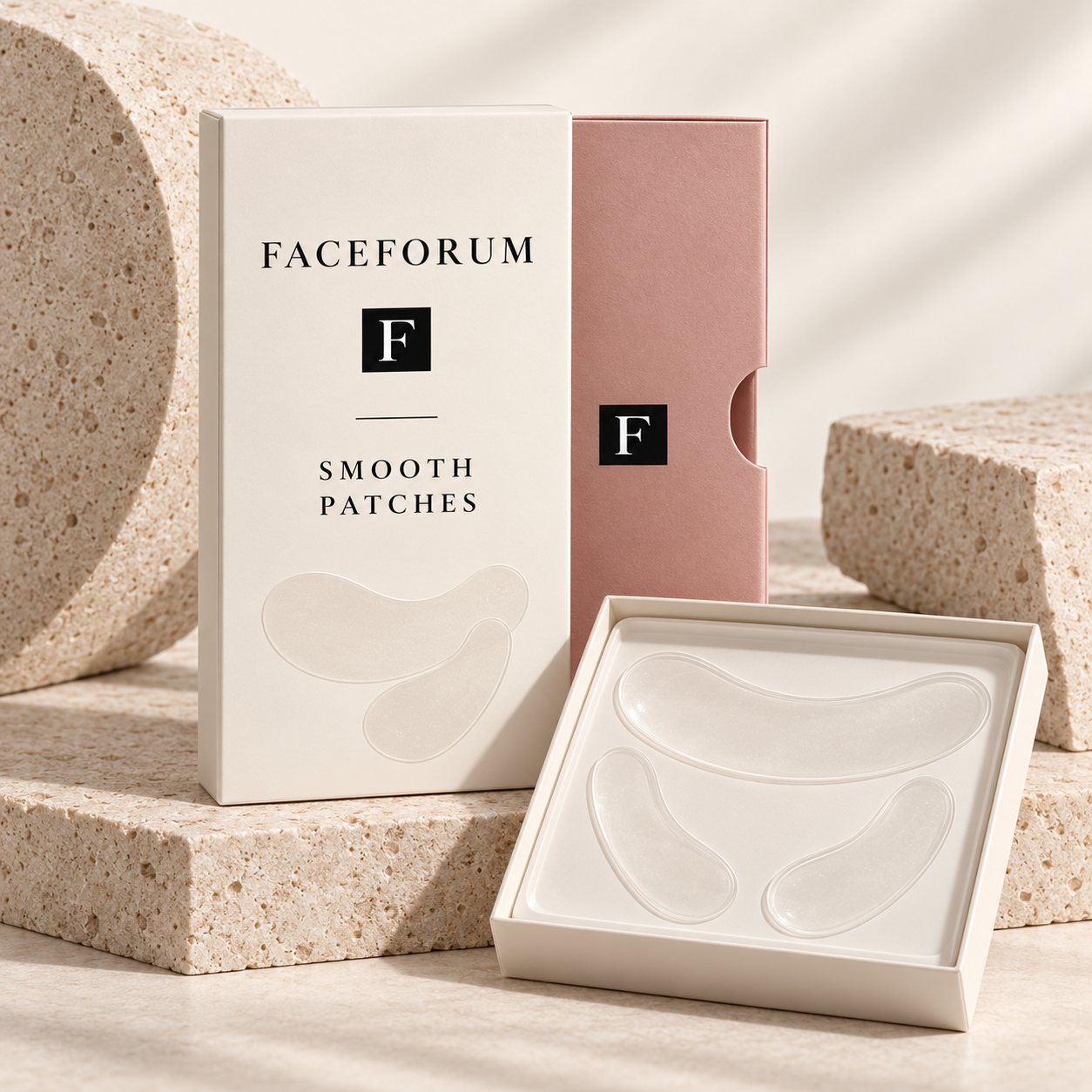 Smooth Patches verpakking met uitschuifbare binnenverpakking en tray